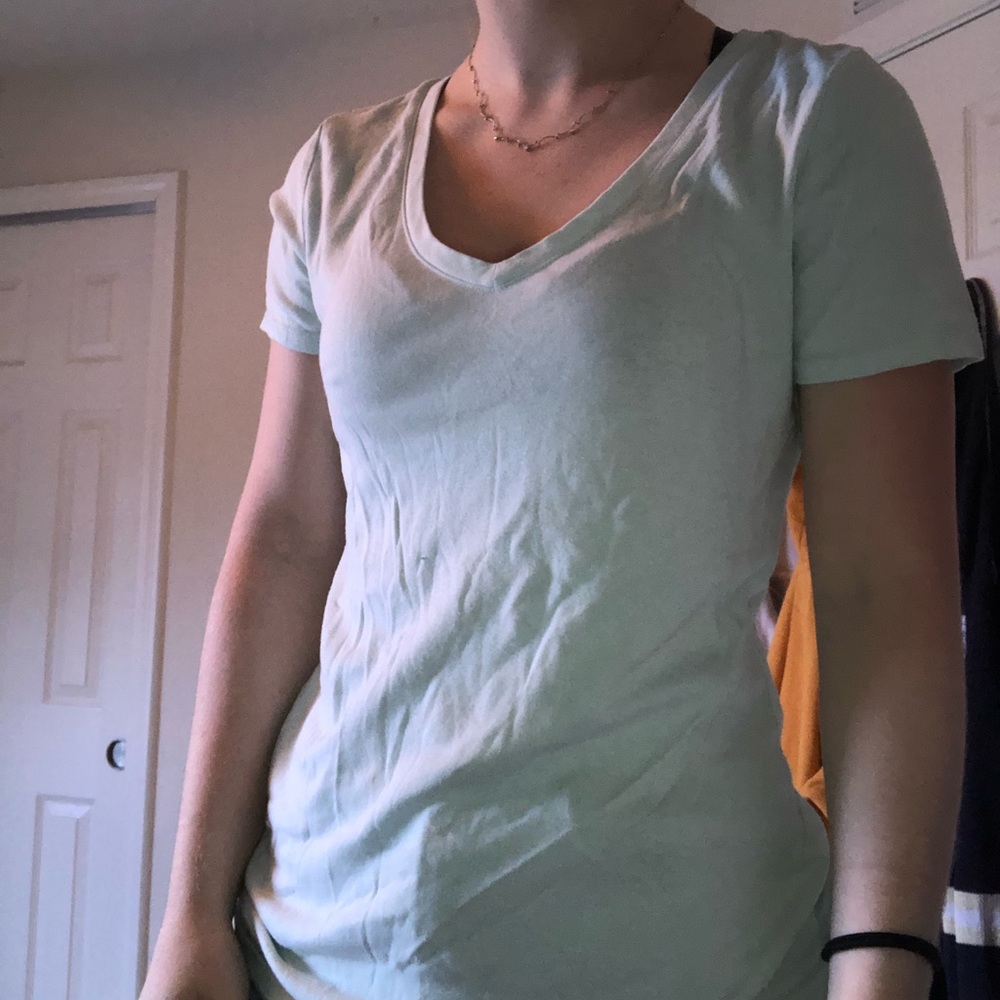 Plain light Tiffany blue shirt